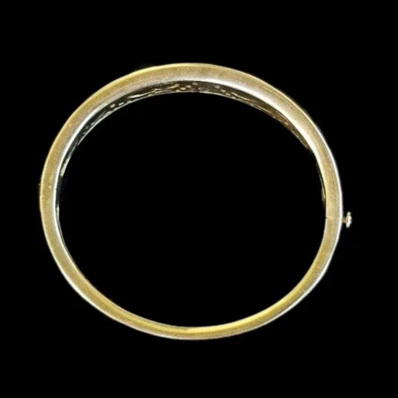 Sold Asch Grossbardt 14k Gold Diamond Bangle Bracelet 30 gm - Picture 9 of 17